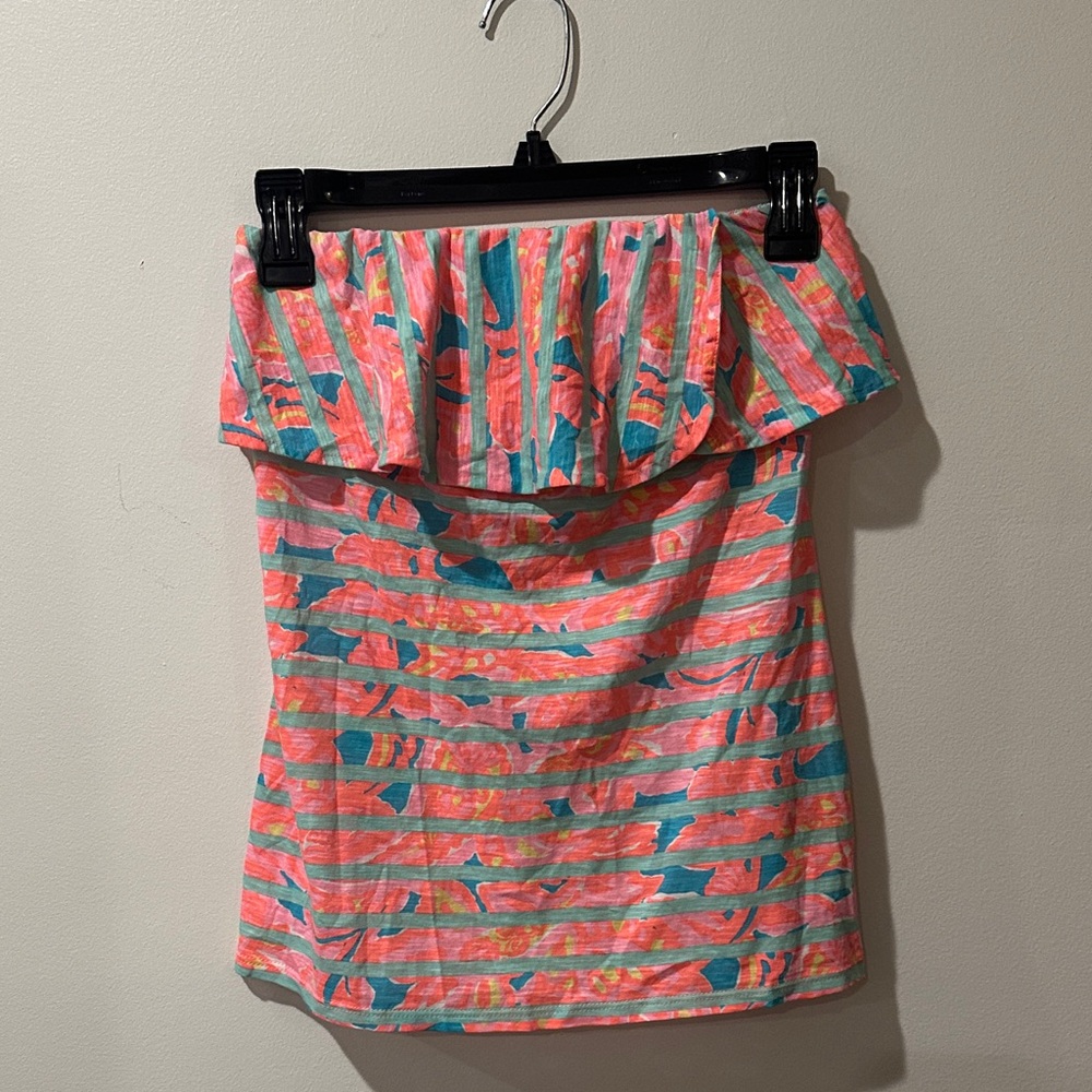 Lilly Pulitzer Pink and Blue Striped Top